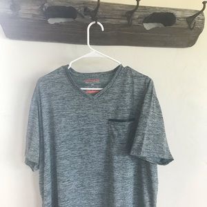 T-shirt with pocket.
